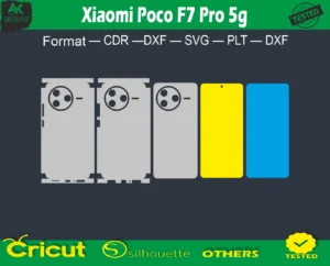 Xiaomi Poco F7 Pro 5g Skin Vector Template