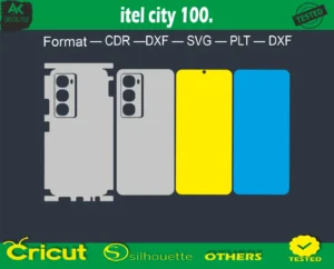 itel city 100 Skin Vector Template