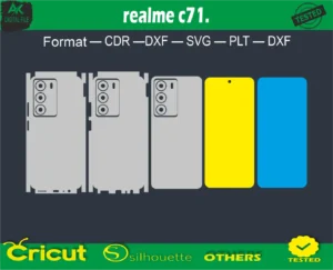 realme c71 Skin Vector Template