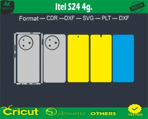 Itel S24 Skin Vector Template