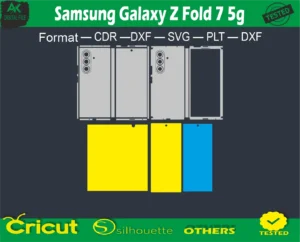 Samsung Galaxy Z Fold 7 5g Skin Vector Template