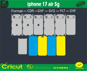 iphone 17 air 5g Skin Vector Template free size