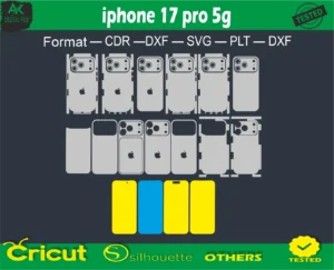 iphone 17 pro Skin Vector Template free size
