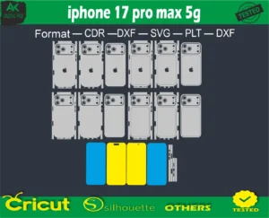 iphone 17 pro max Skin Vector Template free size
