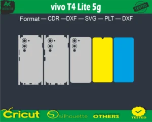 vivo T4 Lite 5g Skin Vector Template