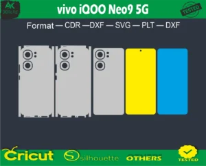 vivo iQOO Neo 9 Skin Vector Template