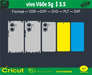 vivo V60e 5g Skin Vector Template free size