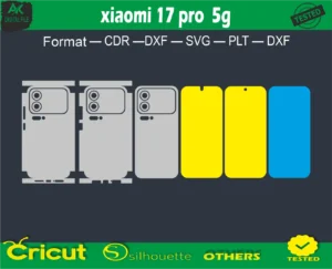 xiaomi 17 pro 5g Skin Vector Template free size