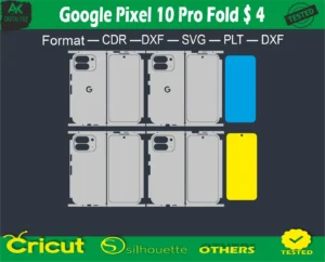 Google Pixel 10 Pro Fold Skin Vector Template free size