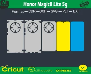 Honor Magic8 Lite Skin Vector Template free size