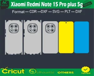 Xiaomi Redmi Note 15 Pro plus Skin Vector Template free size